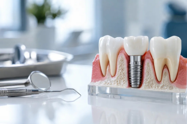 Implant dentar fără compromis și restaurări protetice estetice